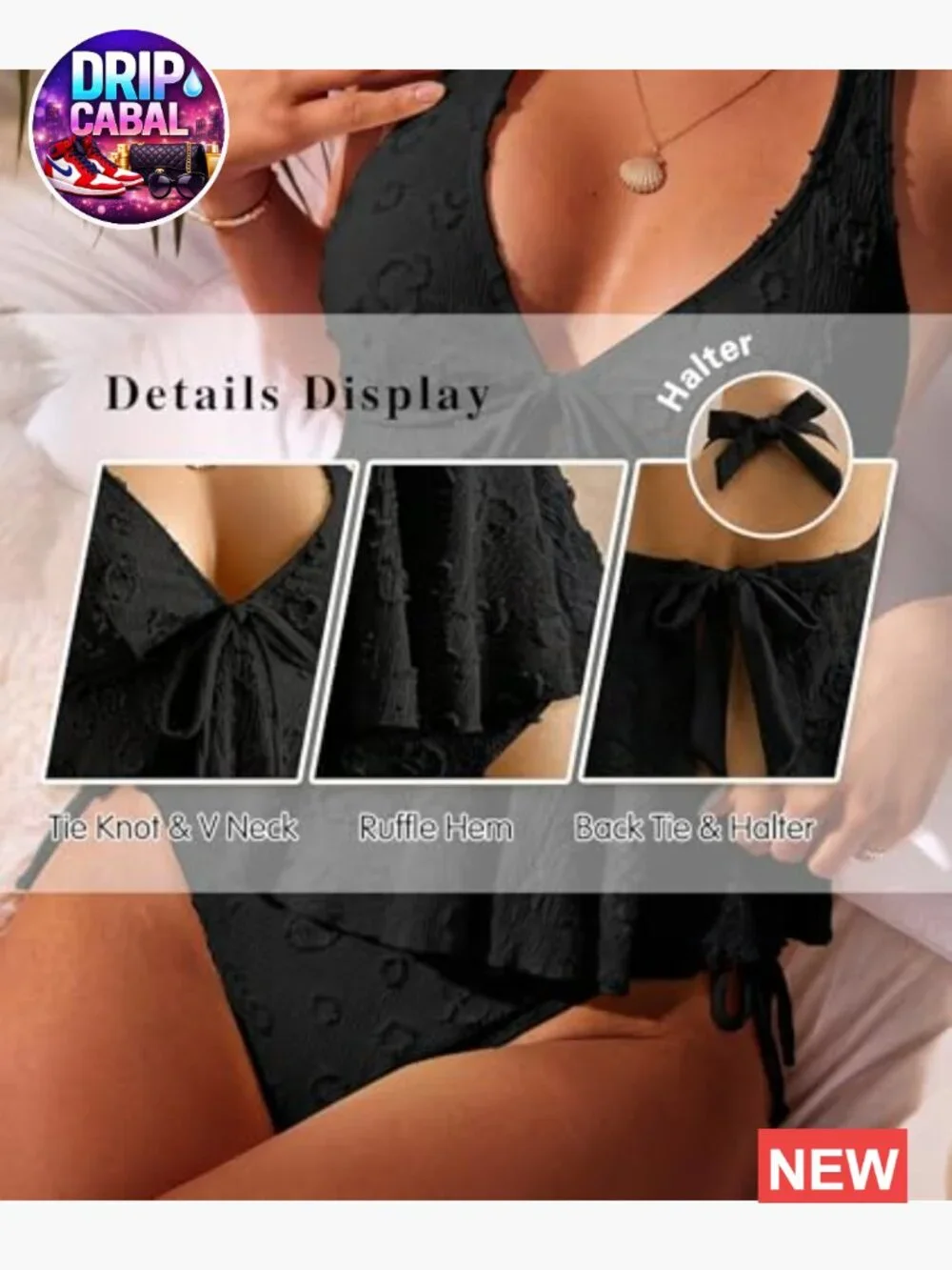 N/A halter tankini
