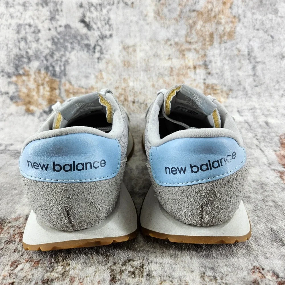 New Balance 237 Shoes Womens‎ 6B Grey Blue Suede Mesh Lifestyle Sneakers WS237FE
