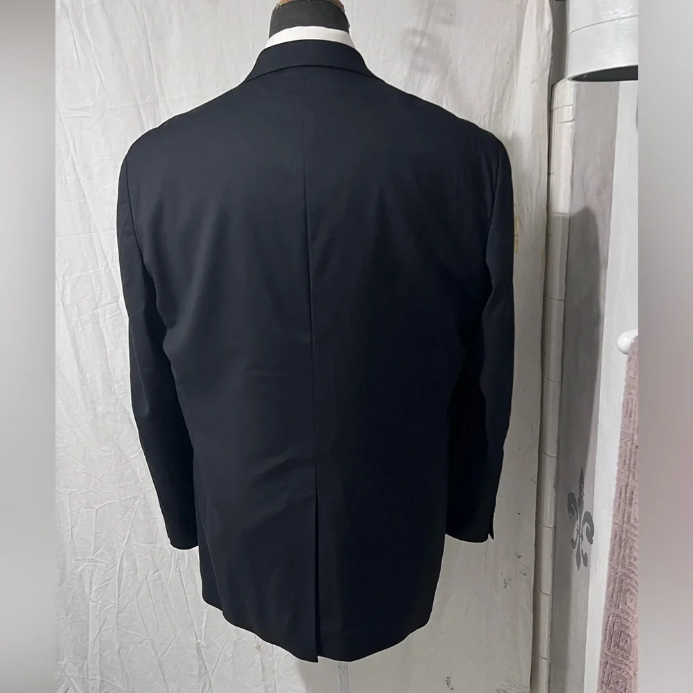 Stafford Elegant Black Men's Blazer 100% Wool. Smart Blazer☑️