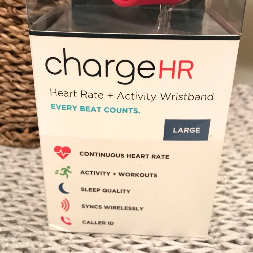 NWT Fitbit Charge HR Activity Tracker Pink