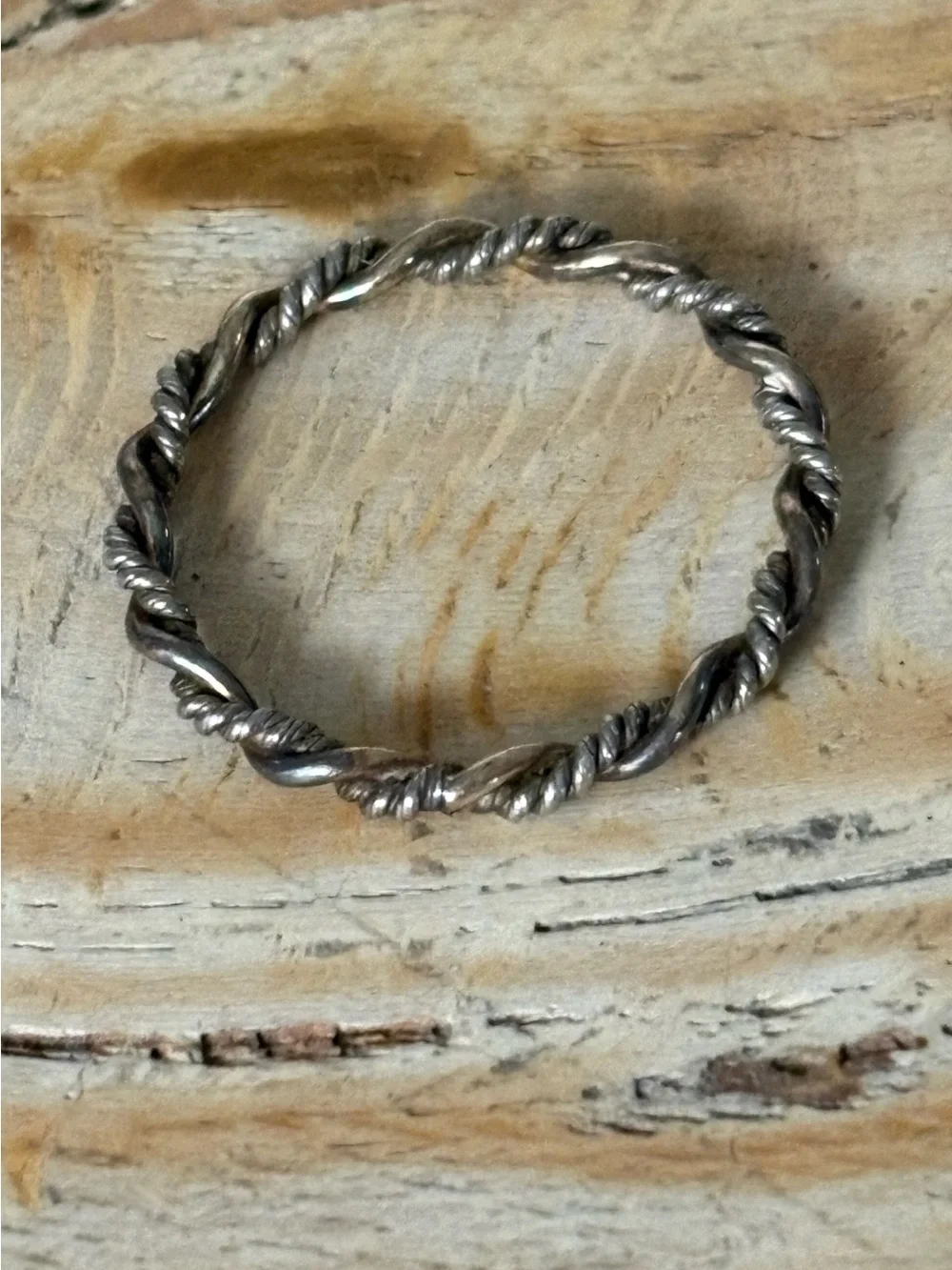 Sterling Silver and Copper Wire Braided Ring