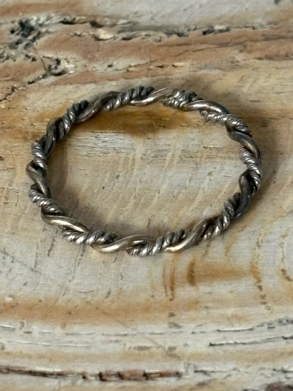 Sterling Silver and Copper Wire Braided Ring