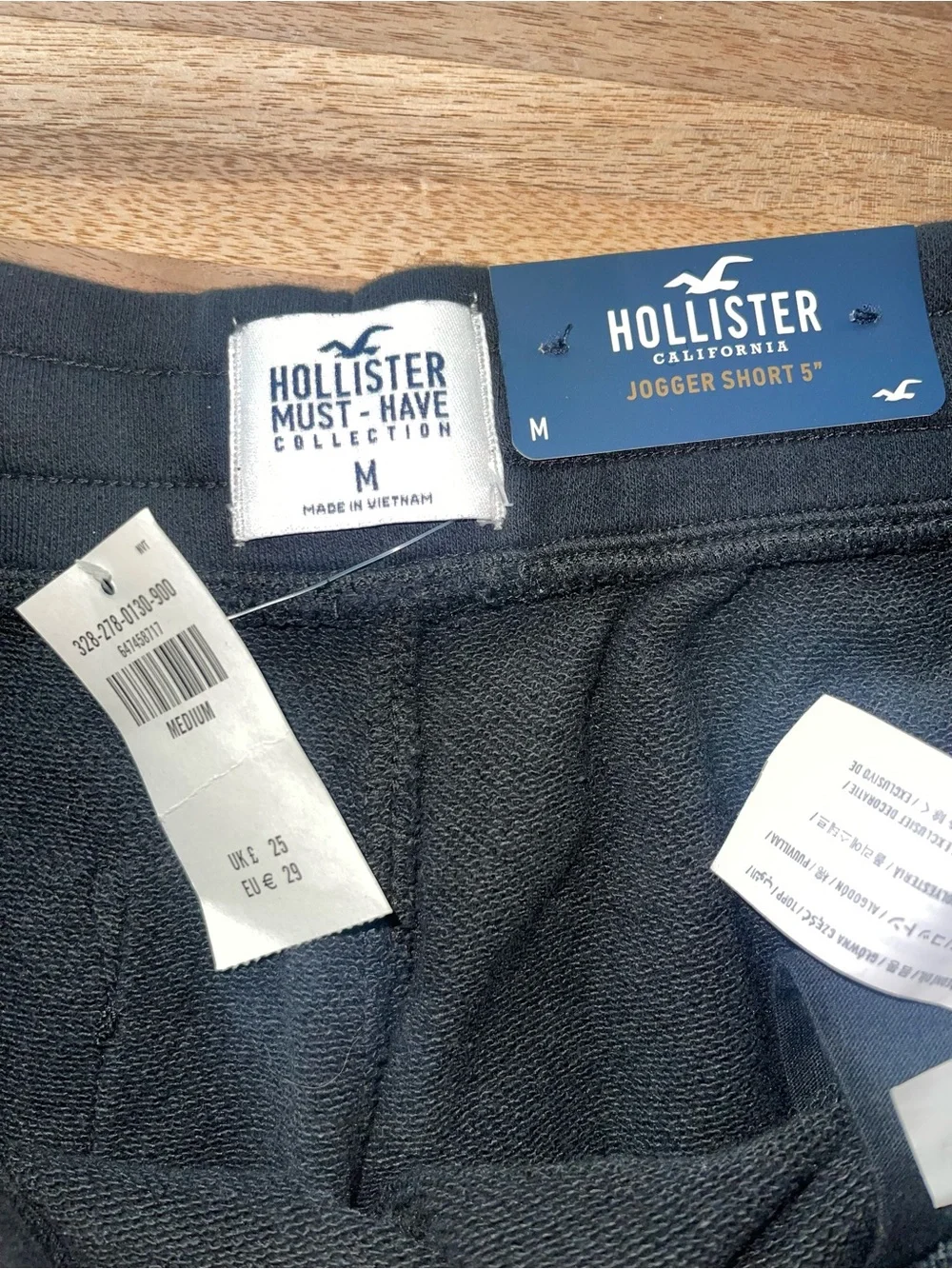 Hollister Navy Jogger Short | Men’s Medium | NWT