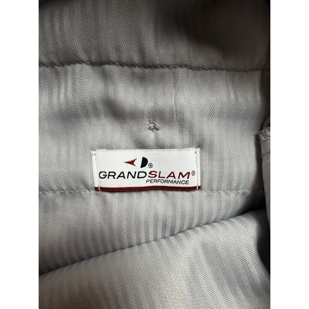 GRANDSLAM Men's Gray Flat Front‎ Golf Shorts Size 36 Preppy Classic