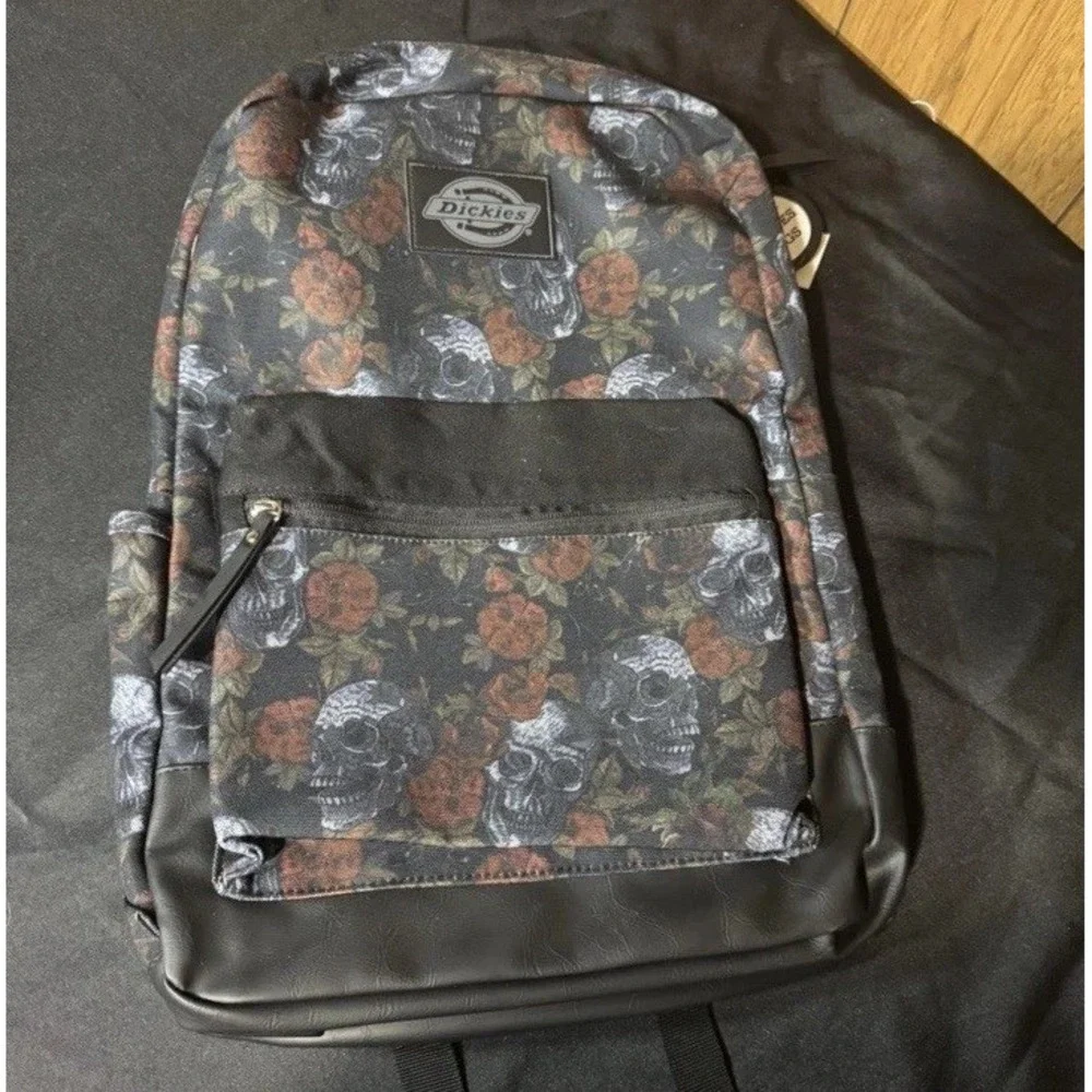 Dickies Floral And‎ Skull Backpack NWT Laptop Pocket