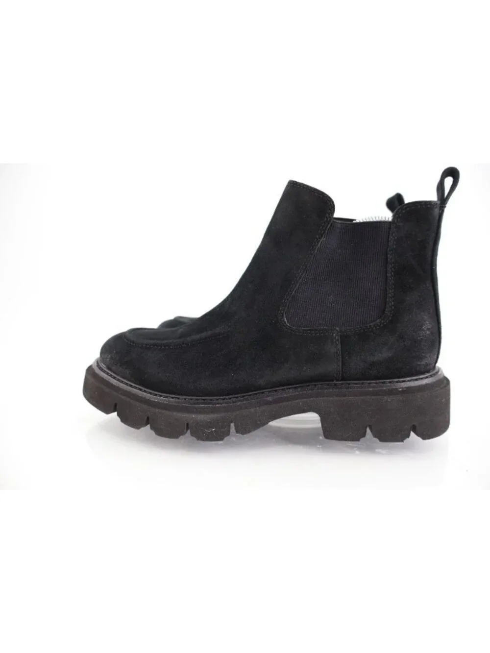 Sofft Womens Samira Ankle Boots Booties Chelsea Pull On Black Suede Size 7M