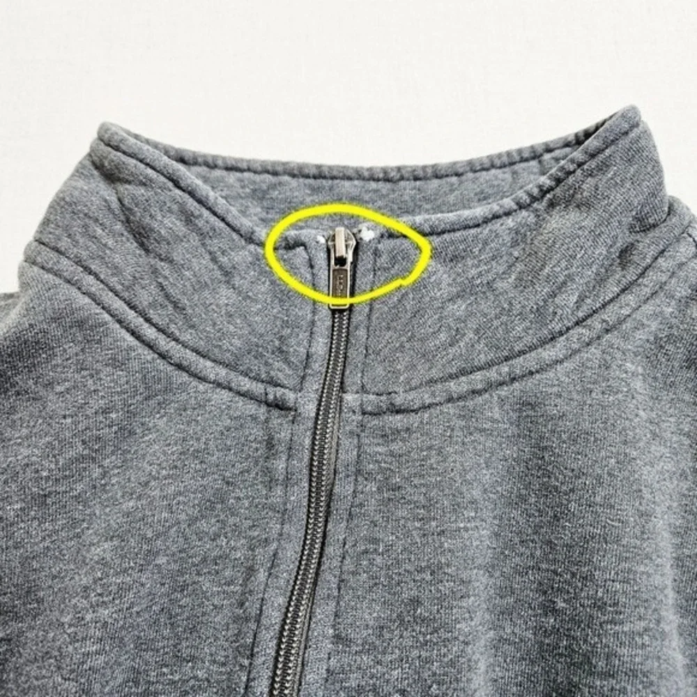 LL‎ Bean Mens Quarter Zip Sweatshirt Pullover Sweater Outdoor Gorpcore Gray XL