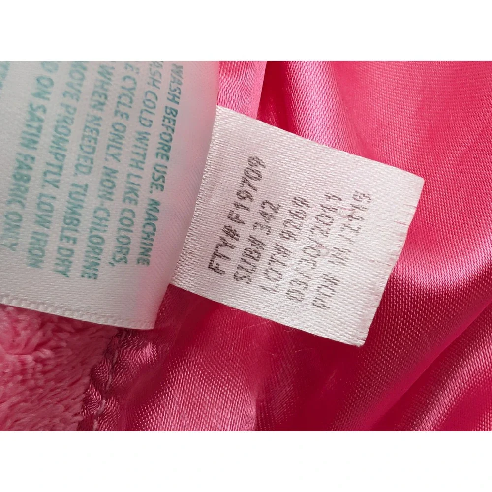 Okie Dokie Baby Security Blanket Lovey Pink Doll Girl Flower Satin Back 2011