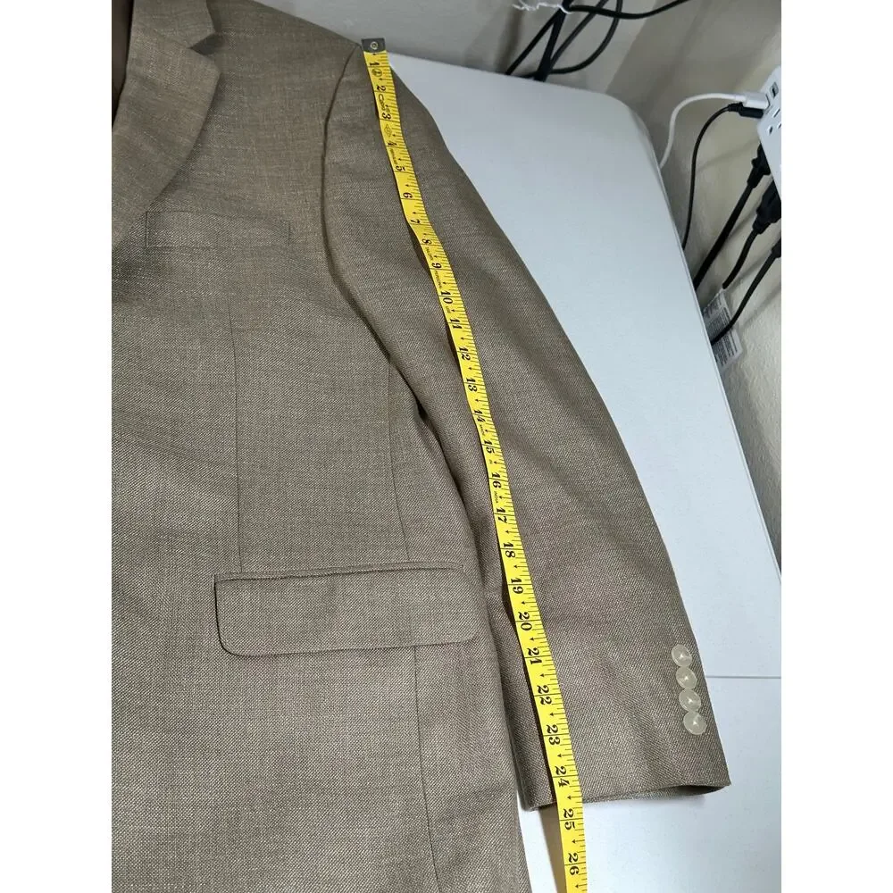 Lauren‎ Ralph Lauren Suit Jacket Mens 41R Tan Sport Coat Blazer Old Money Church