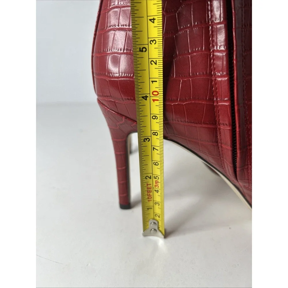 SAM EDELMAN 'Olie' Spiced Red Croc‎ Bootie size 9