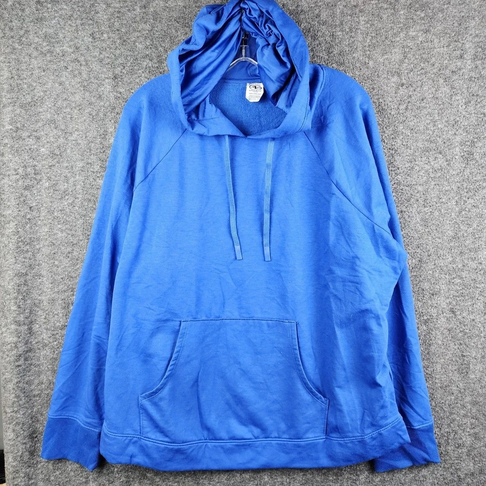 Athletic Works Hoodie Men 3XL Blue Pullover Raglan Sleeve AW41100017076‎