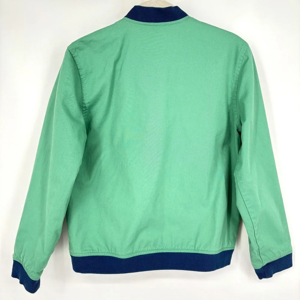 Polo Ralph Lauren Reversible Varsity Jacket Blue Green Bomber‎ Kids M 10-12