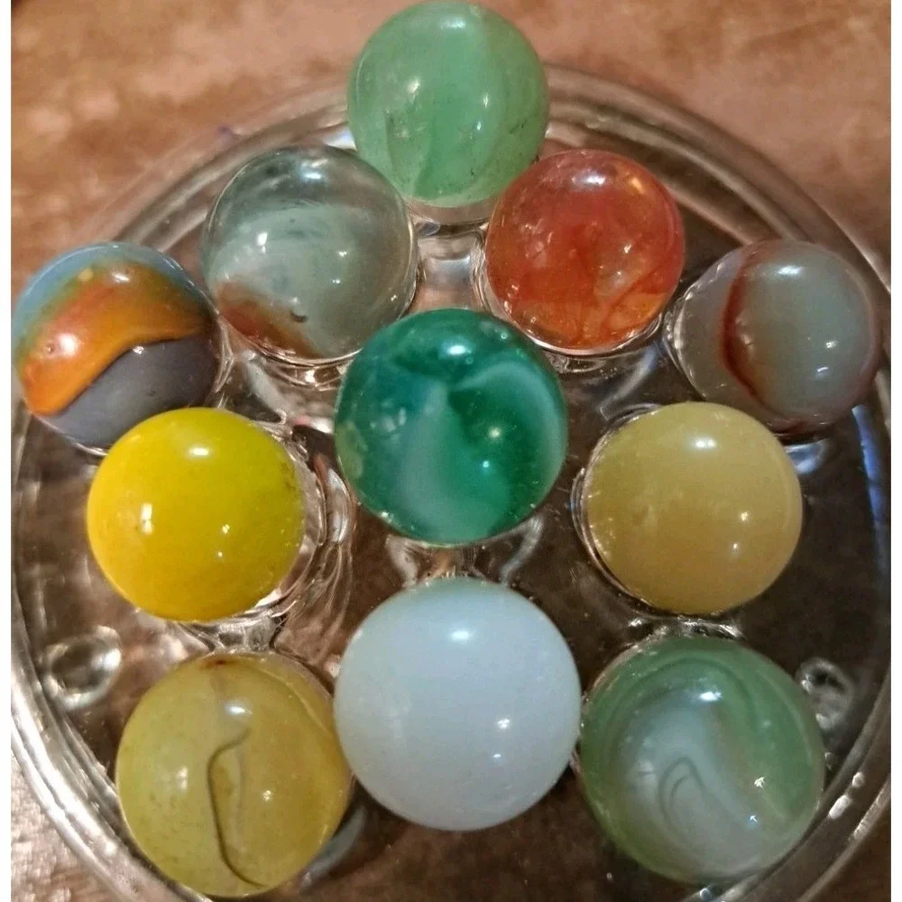 Lot‎ Of 11 Estate Sale Marbles All UV Reactive
