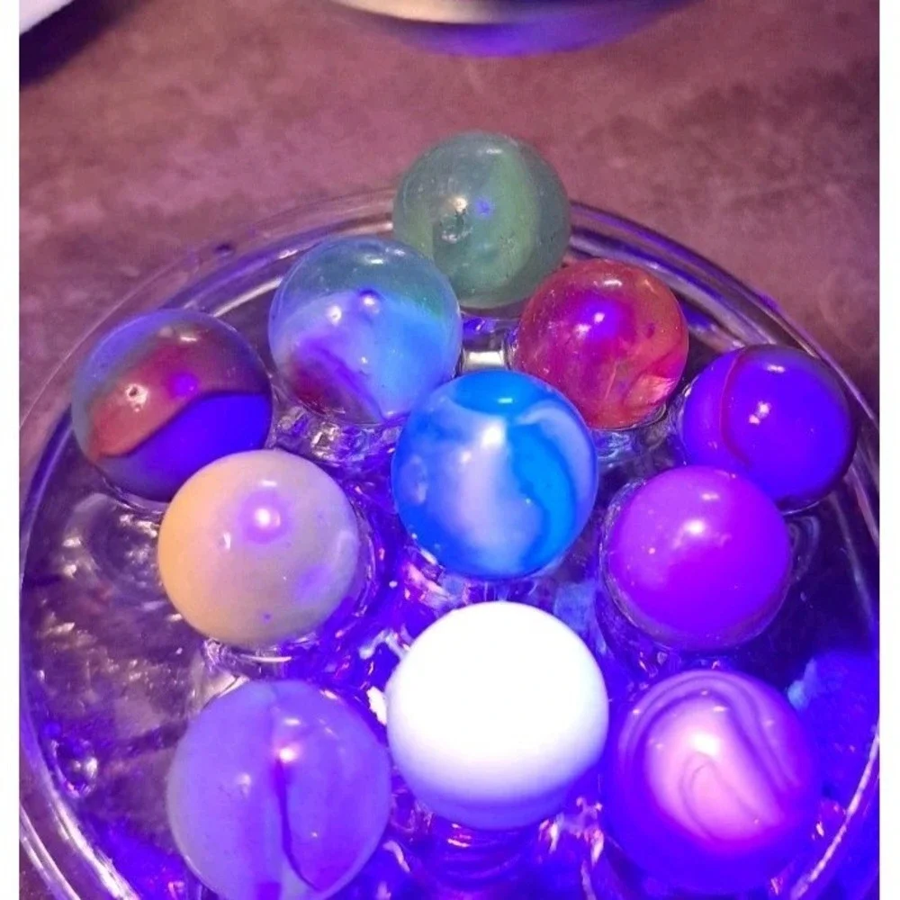 Lot‎ Of 11 Estate Sale Marbles All UV Reactive
