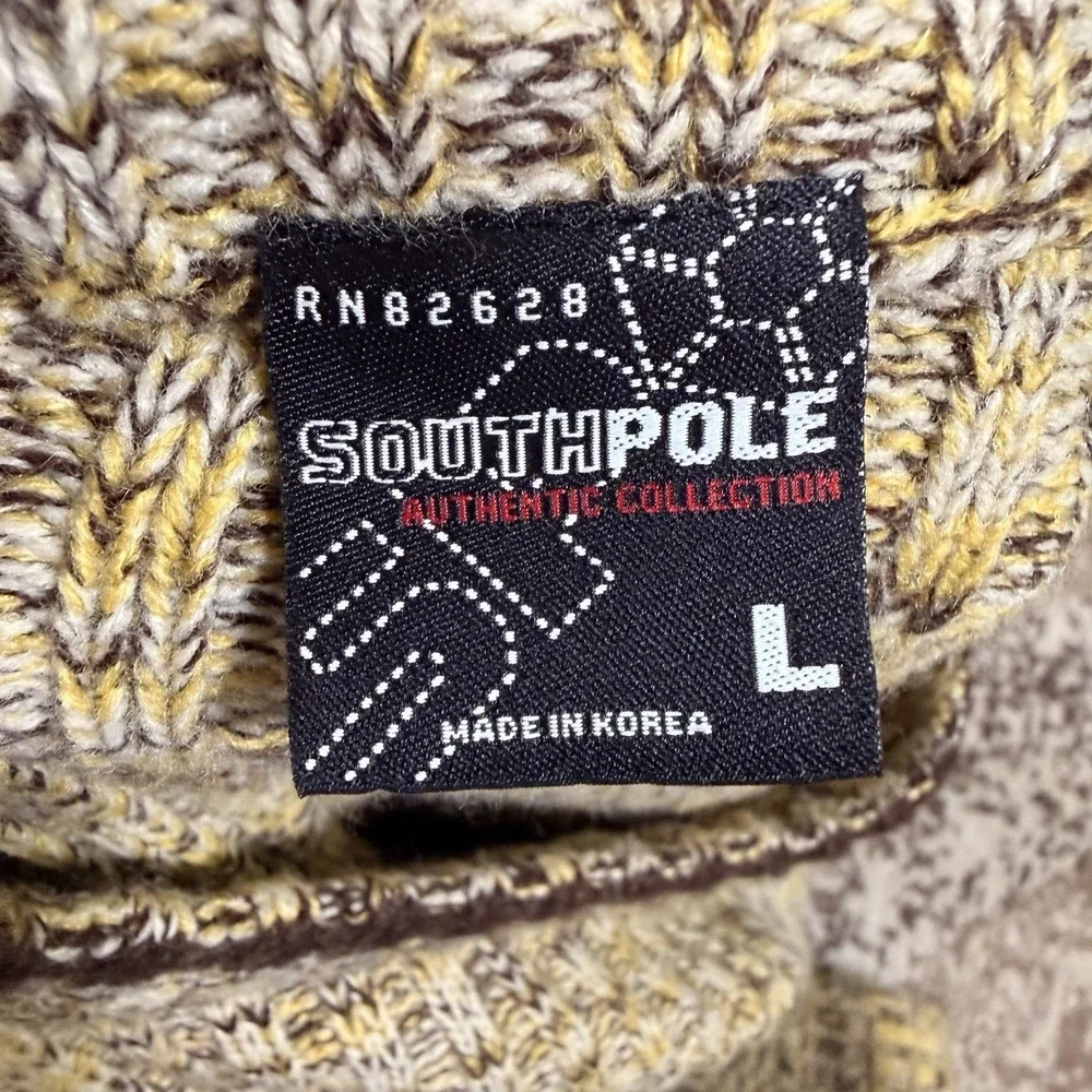 Vintage Southpole Sweater Mens Large Script Spell Out Streetwear Hip Hop Y2K‎