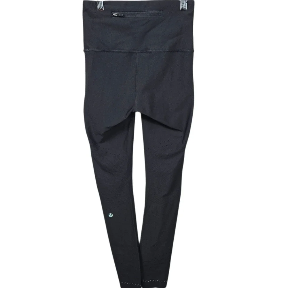 Lululemon Zoned In Tight Black Womens Size 4 Athletic Yoga‎ Pants