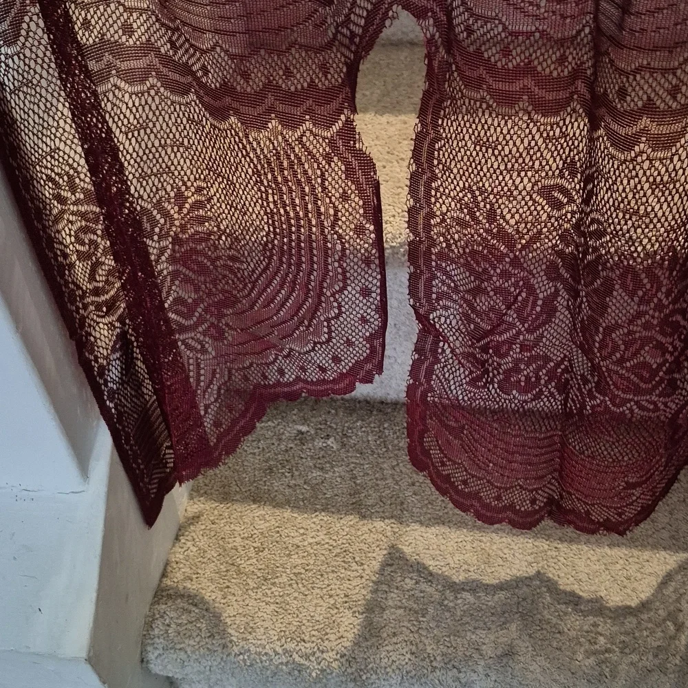 Semi Sheer Fan Swag Curtain 58