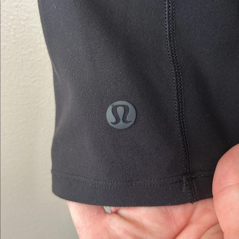 Lululemon Key to Balance Tank‎ Nulu Black Size 4 High Neck Yoga