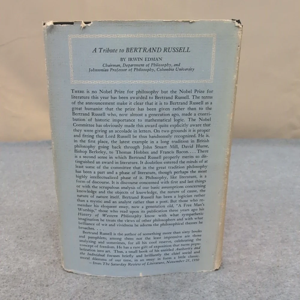 New Hopes for a Changing World Bertrand Russell‎ 1951 1st American Edition HC DJ