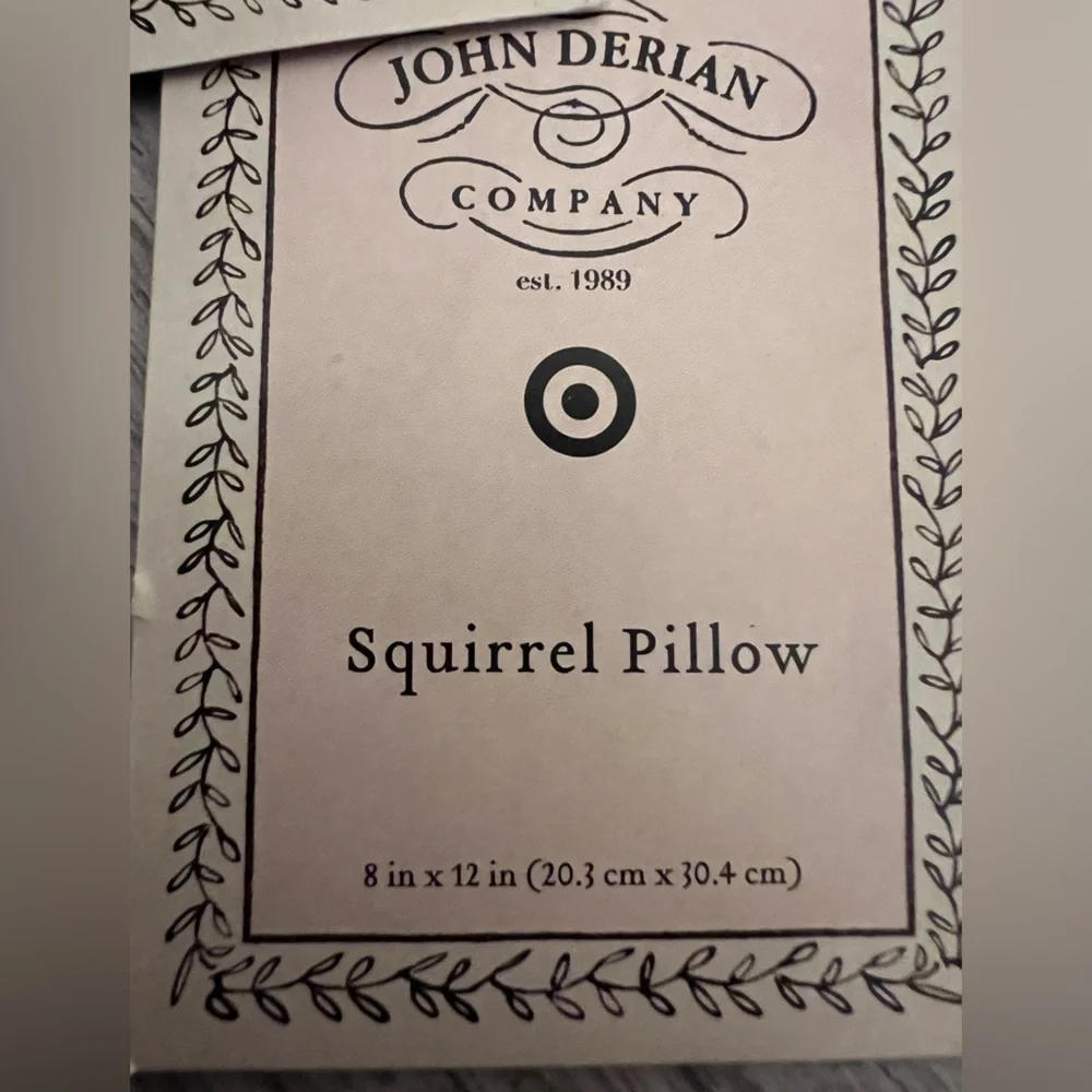 John Derian Company Fall‎ Squirrel Radish Pillow Plush