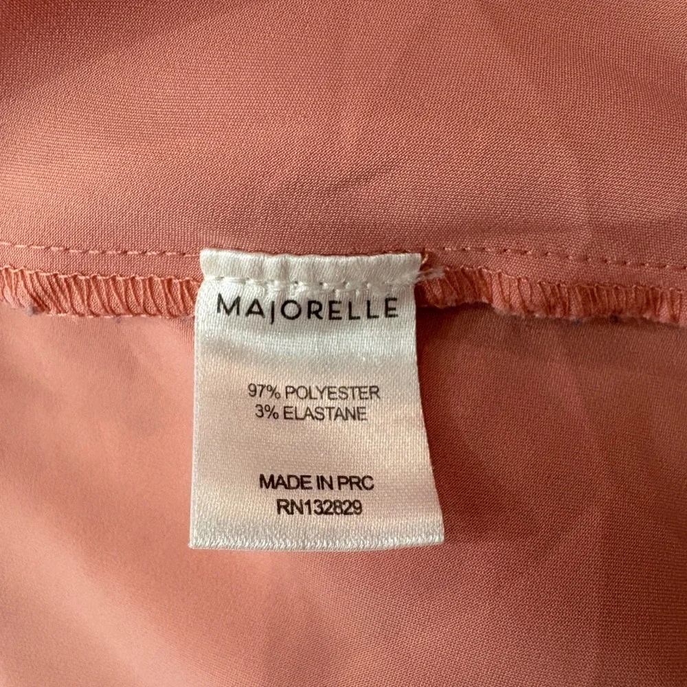 Majorelle Salmon Pink Tie Front Blazer Jacket Peplum Chic Feminine Size Small‎