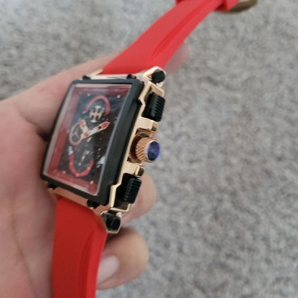 LIGE‎ New Fashion Chronograph Square Dial Watch for Men