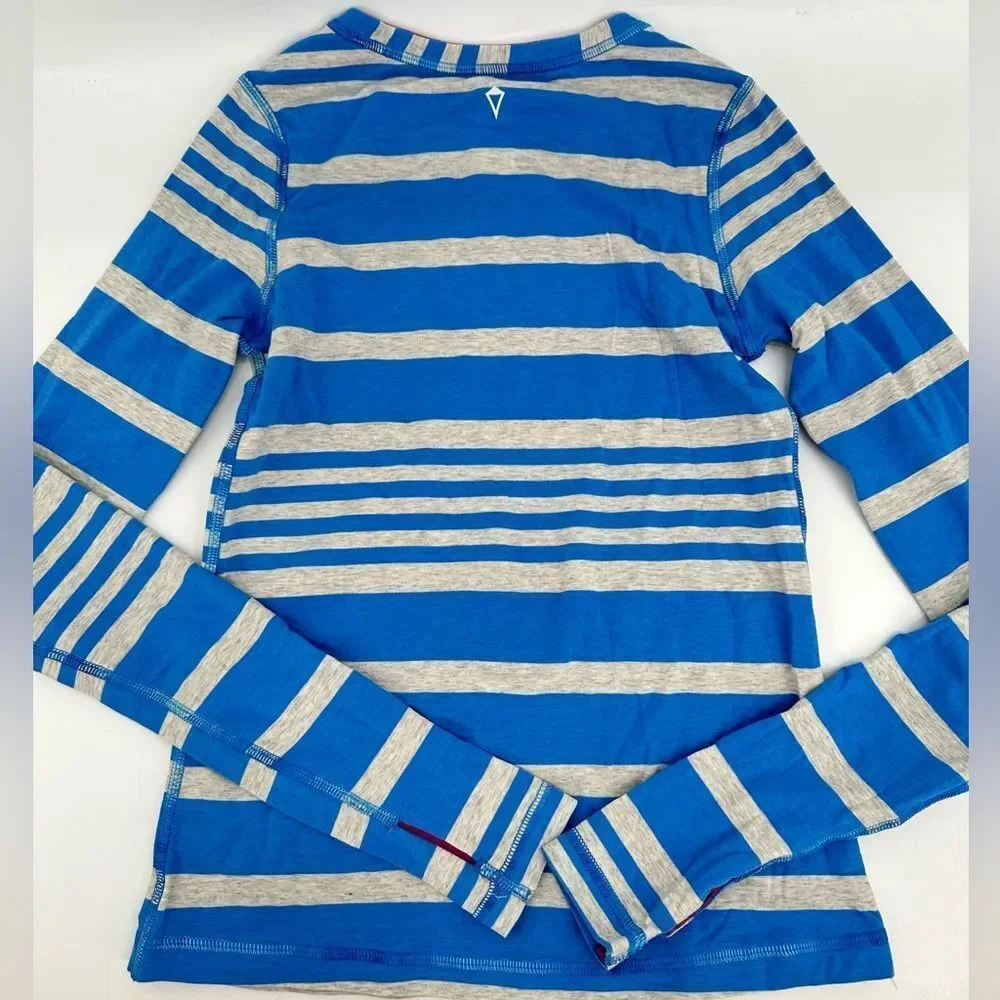 Ivivva by Lululemon Girls Reversible Long Sleeve Top Stripe Athletic Shirt