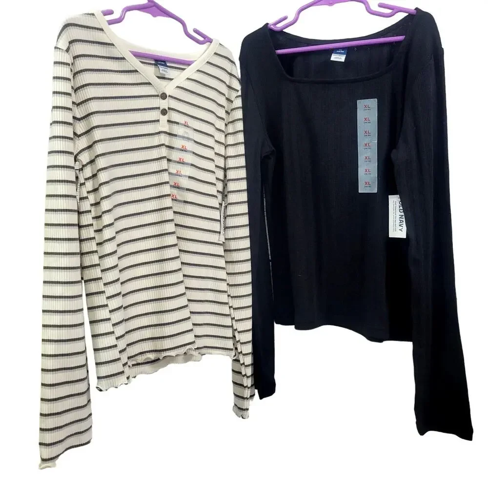 Old Navy Bundle 2‎ Girls Long Sleeve Tops Size LXL (14-16) New with Tags