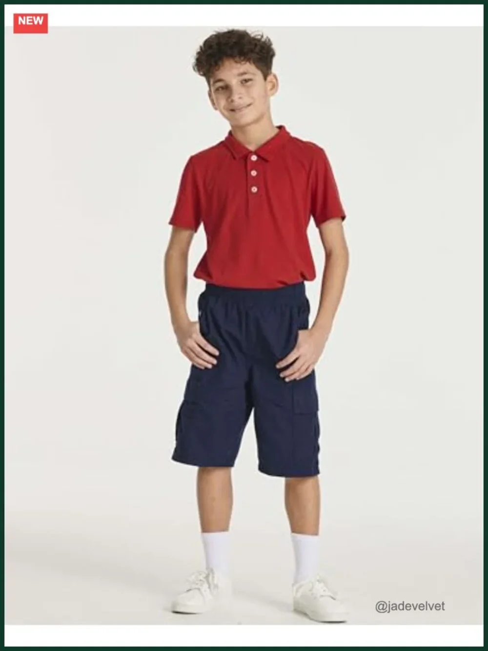 3 Pack Boys' Short Sleeve Jersey Cotton Polo Shirts - Youth Uniform Dress Shirt