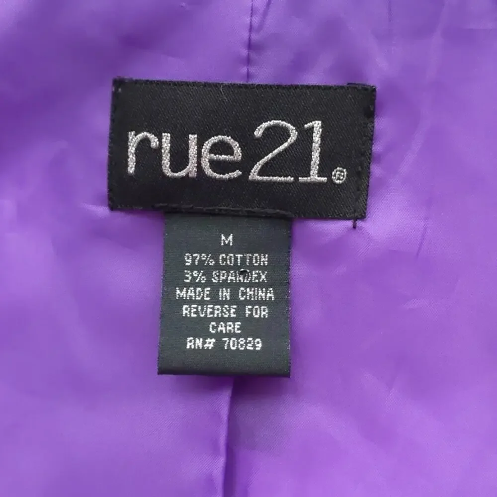 Rue21 side jacket belted