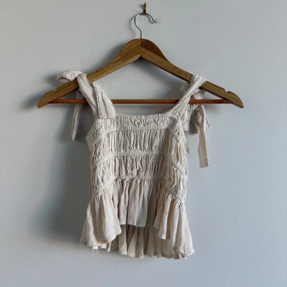 Chelsea and Violet Girls Ruched Tie Strap Tank Size 4‎