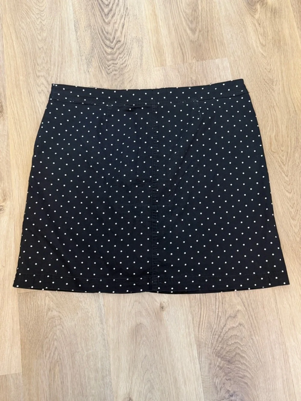 Karen Scott Black and White Polka Dot Skirt