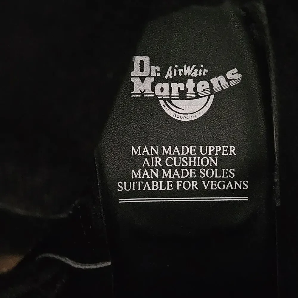 Dr. Martens Vegan Jadon II Mono Platform Boots Black Sz 7M FLAW