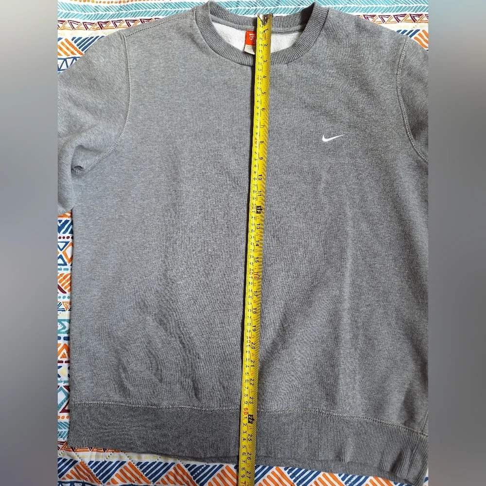 Vintage Nike Athletic Dept Grey Mini Swoosh Sweatshirt Men's L Crewneck Pullover
