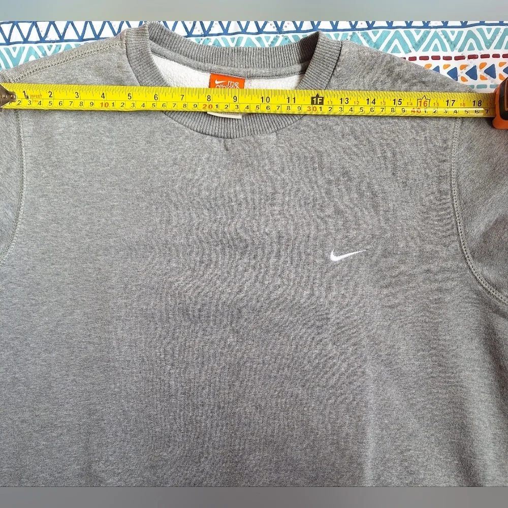 Vintage Nike Athletic Dept Grey Mini Swoosh Sweatshirt Men's L Crewneck Pullover