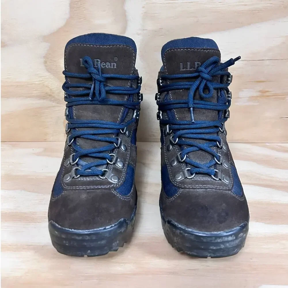 L.L. Bean - Gore-Tex Lace Up - Boots - Black/Blue - Women's - 7.5