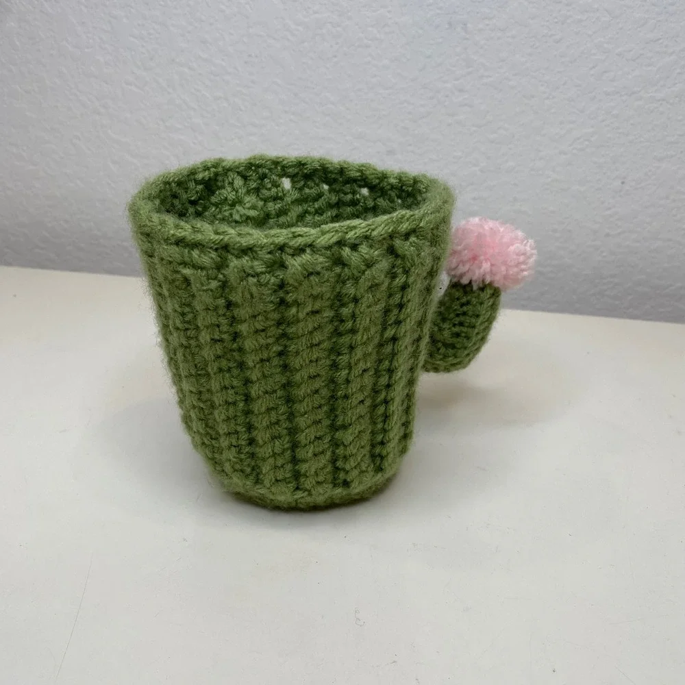 Handmade crochet cactus