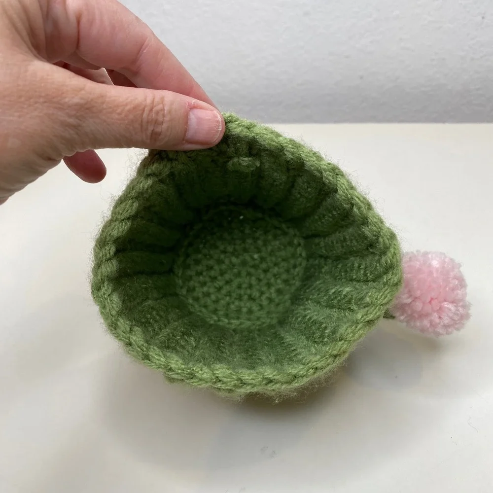 Handmade crochet cactus