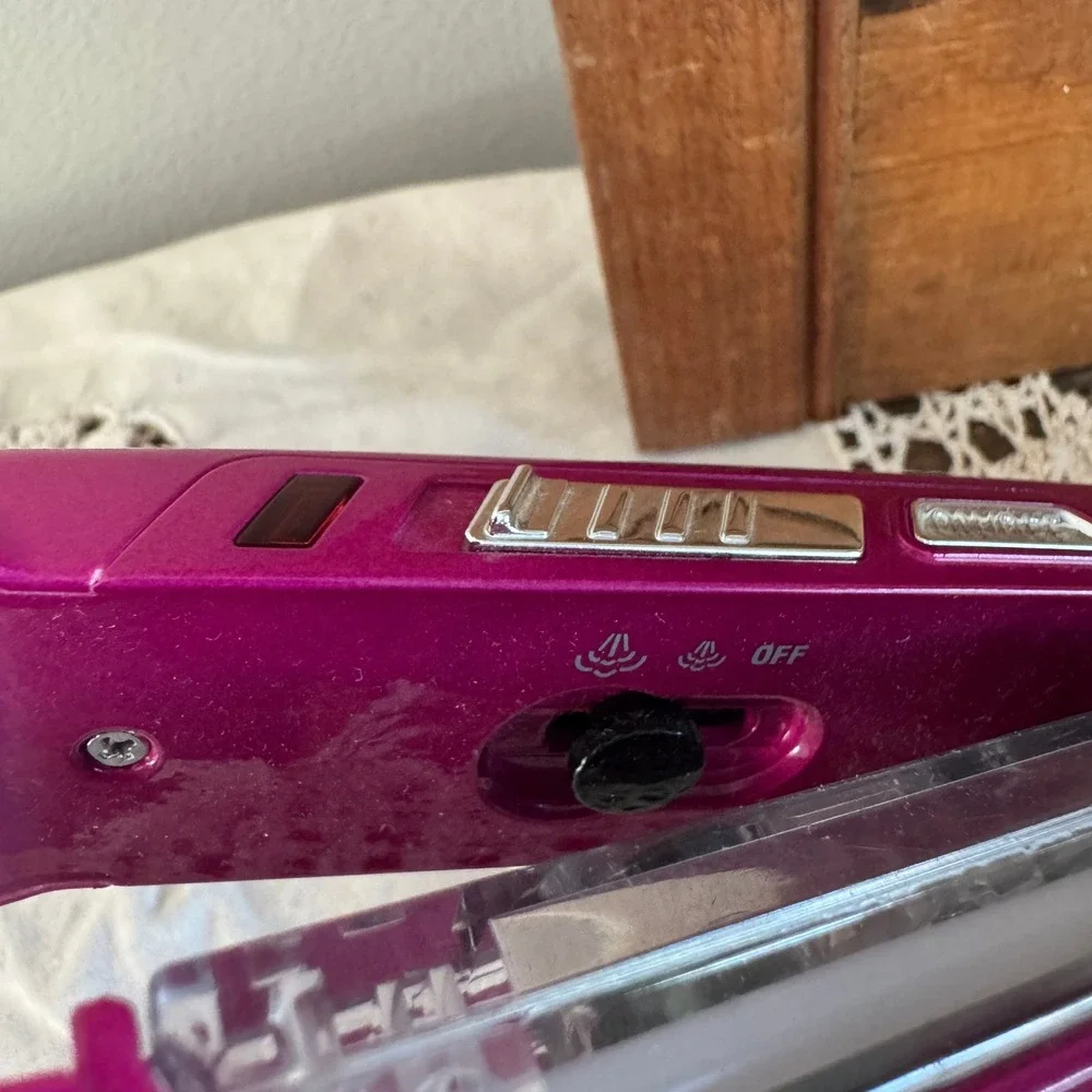 InfinitiPro by Conair Steam Flat Iron Pink Ceramic Hair Straightener Adjustable