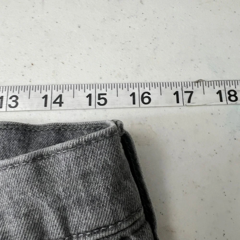Gap Cheeky Straight High Rise Jeans Sky Gray 31/12 READ HEMMED See Measurements
