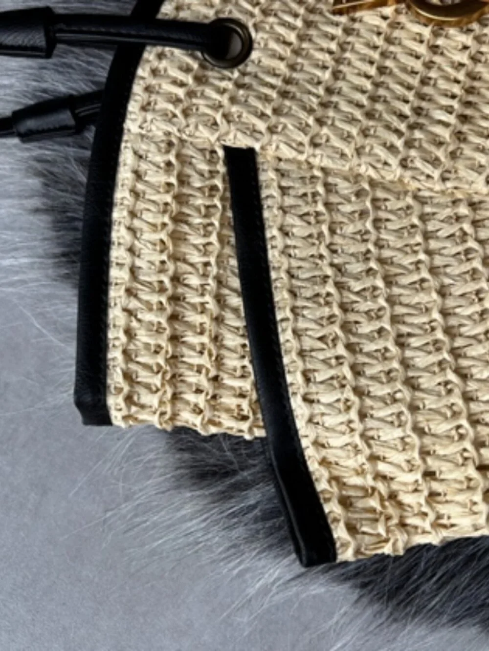 🧿Yves Saint Laurent🧿 straw woven tote bag