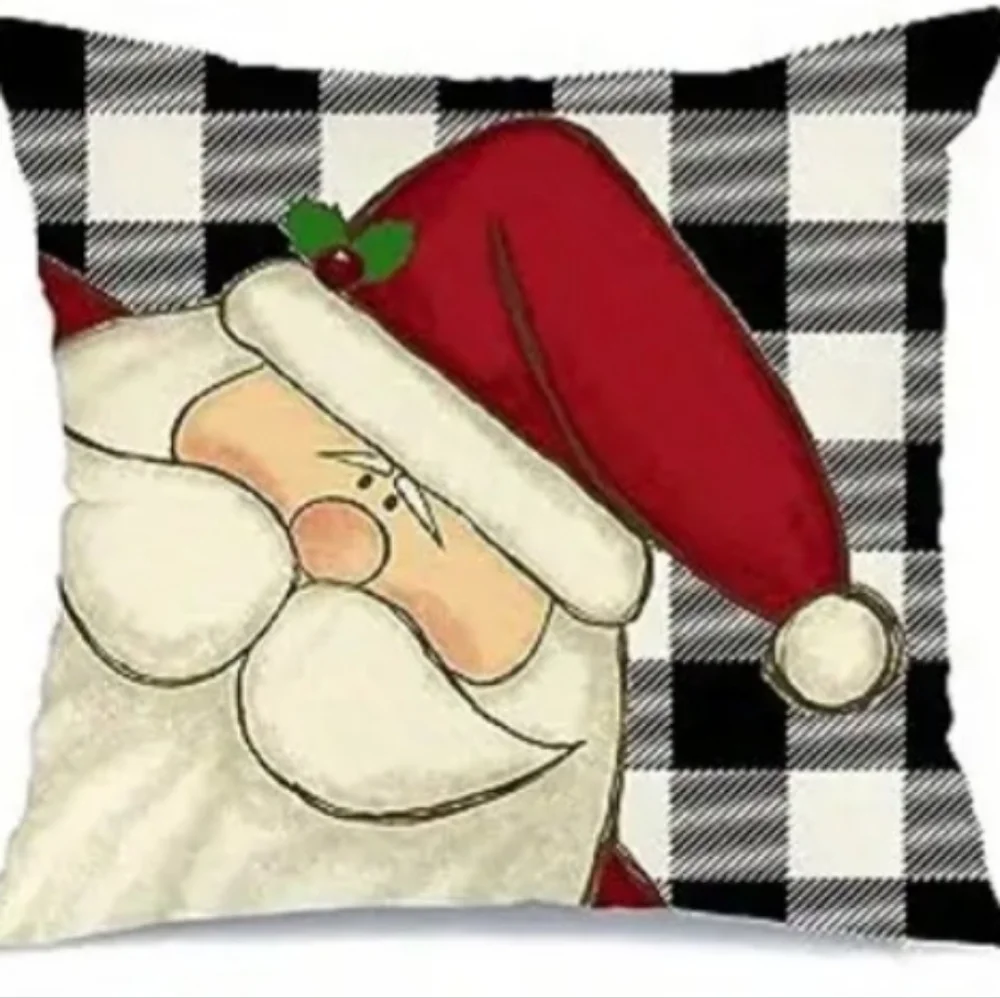 Christmas Pillow Covers 18x18 Set 0f 2 For Christmas Decorations Buffalo Plaid S