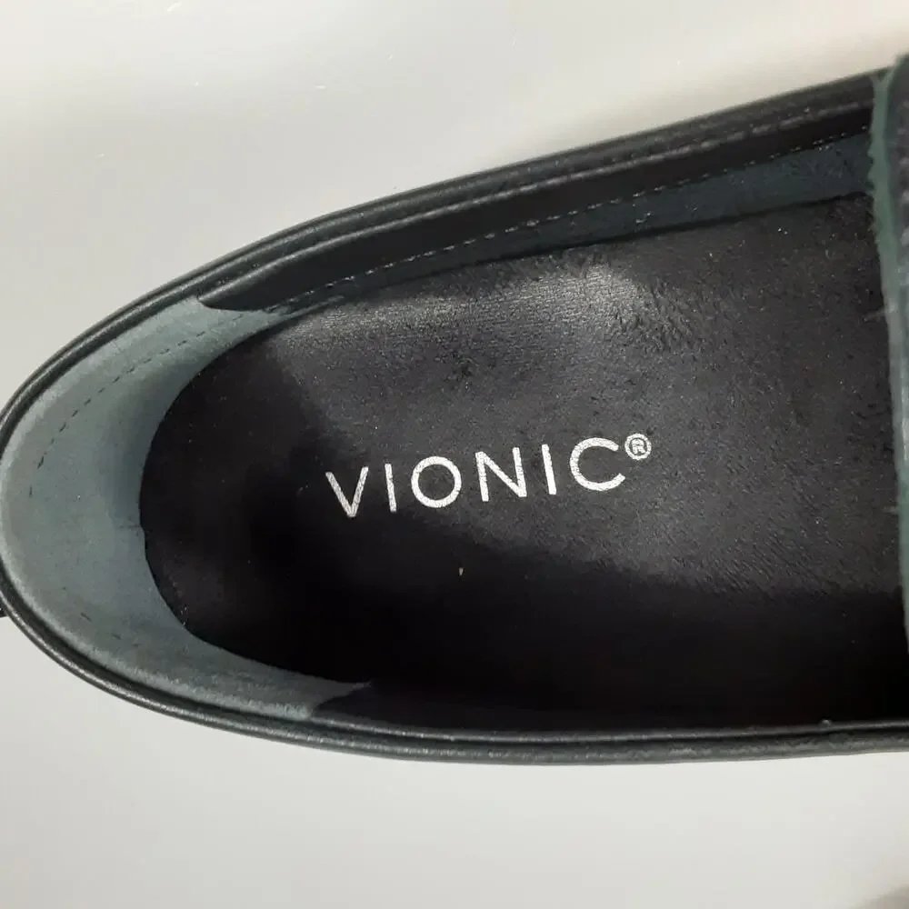 Vionic Uptown Loafers Black Womens 6 Chunky Penny Loafers Whimsygoth Academia