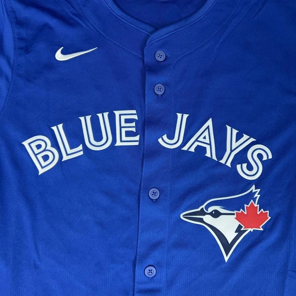 Toronto Blue Jays Jersey Mens XL Blue MLB Baseball Nike Schwab 1 Top Custom MLB