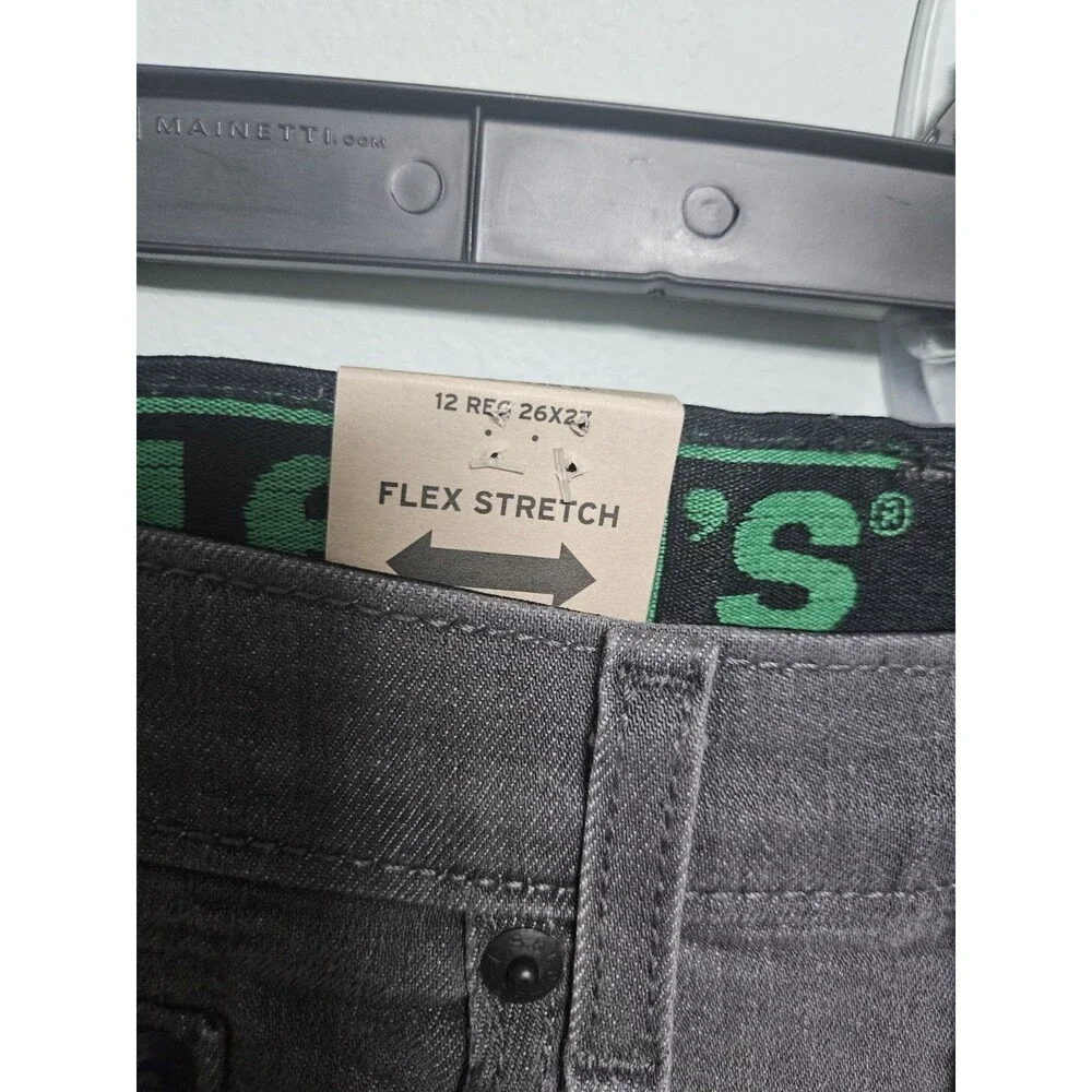 Boys Levis 511 Jeans Black Sz 12 W26 X 27L
