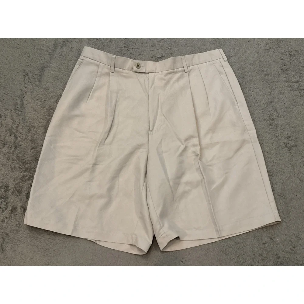 Vintage Nike Golf Shorts Men's 38 (37) Beige Active Outdoor Casual Preppy Summer