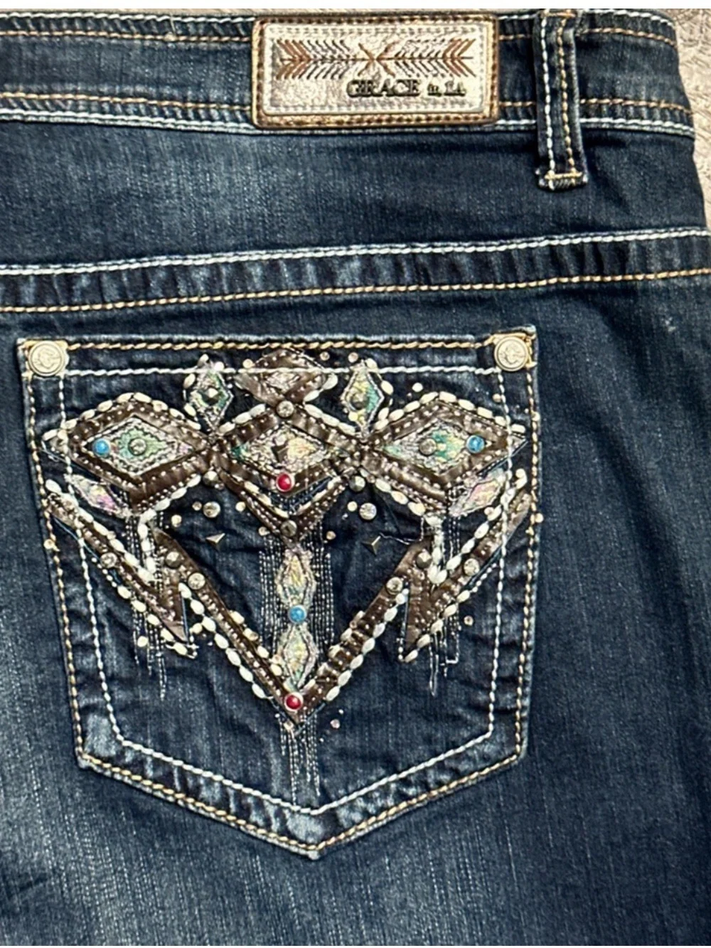 Grace. dark blue
