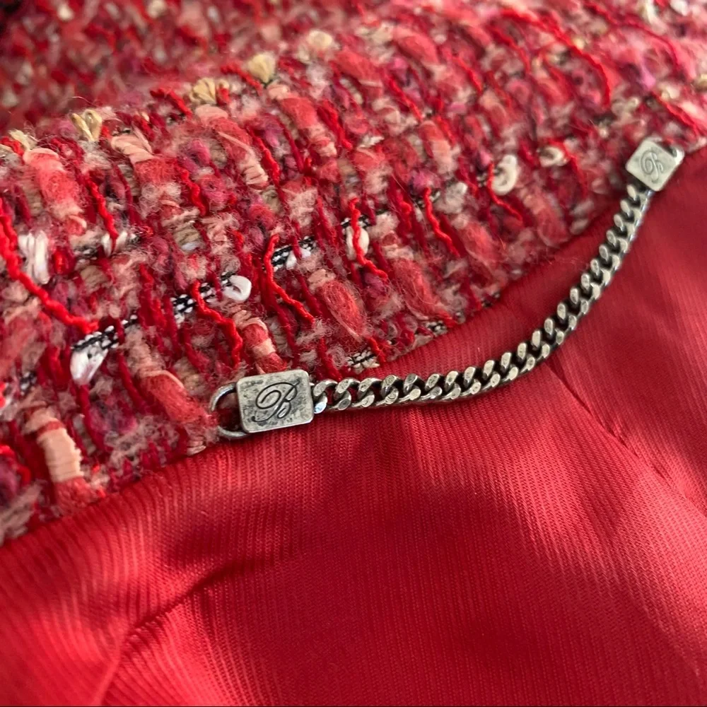 NWOT Blumarine beaded tweed jacket