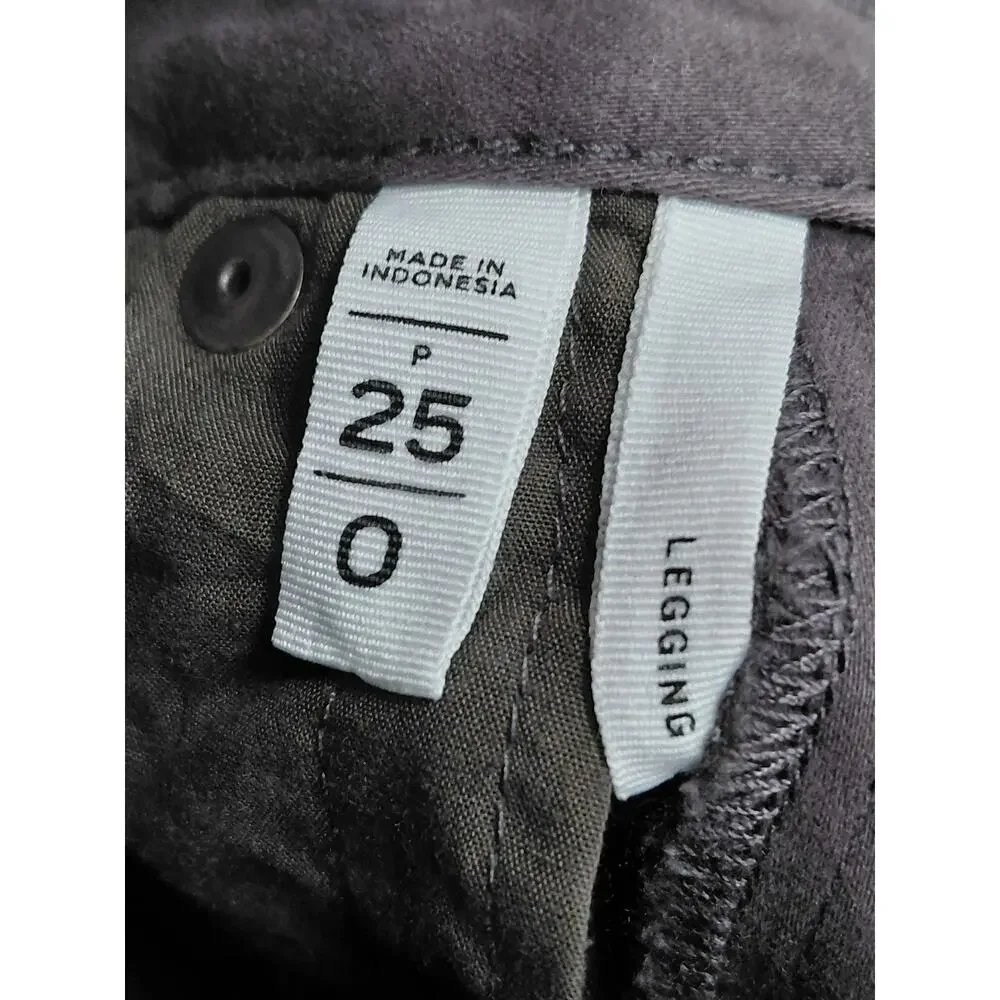 Loft Legging Gray Stretch Pants Women Size 0P