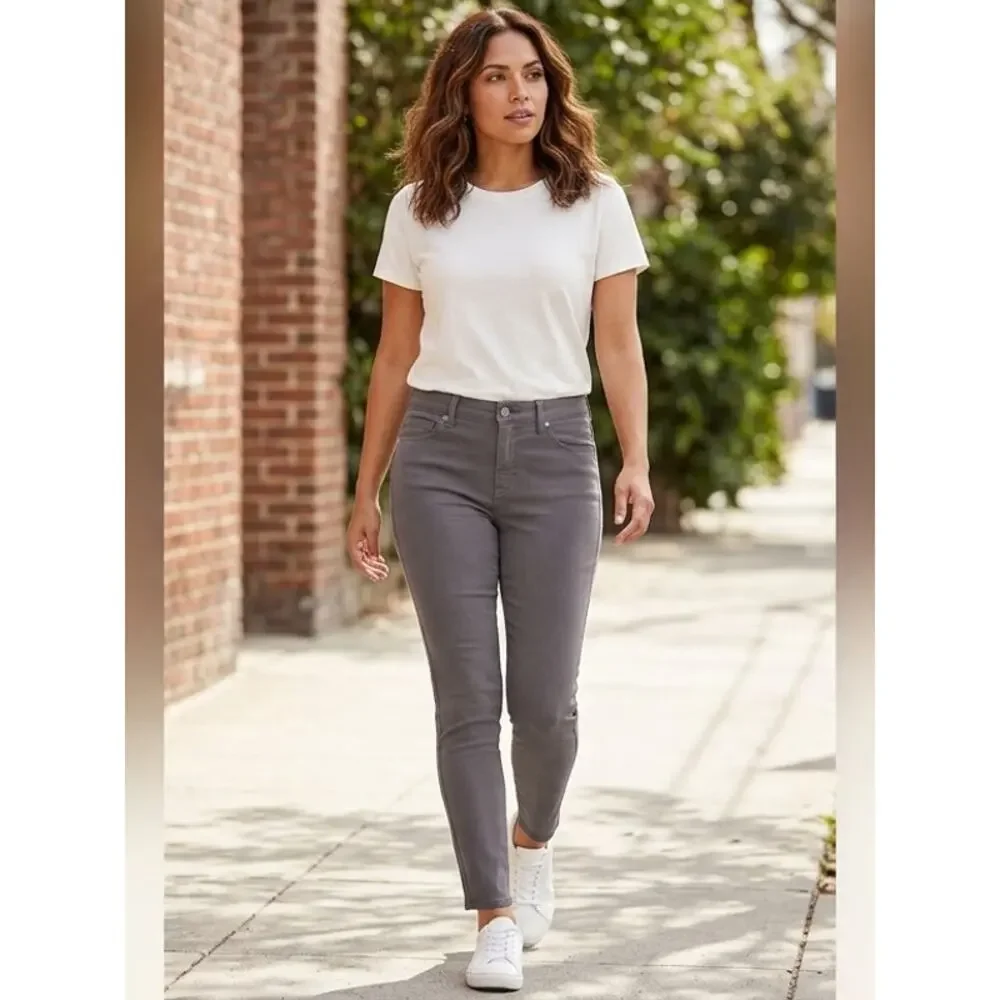 Loft Legging Gray Stretch Pants Women Size 0P